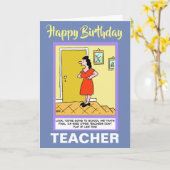 Der beste Lehrer des Wortes - Glücklicher Geburtst Karte (Gelbe Blume)
