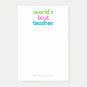 Der beste Lehrer-Editor der Welt Post-it Klebezettel