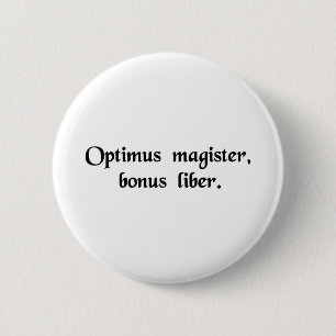 Der beste Lehrer ist ein gutes Buch Button