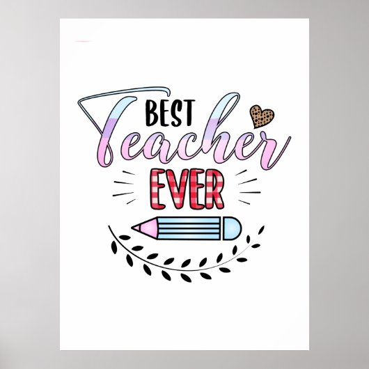 Der beste Lehrer je Poster (Vorne)