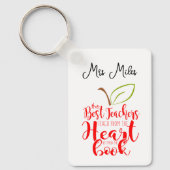 Der beste Lehrer lehrt aus dem Herzen, nicht aus d Schlüsselanhänger (Vorderseite)