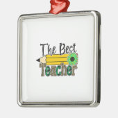 Der beste Lehrer Ornament Aus Metall (Links)