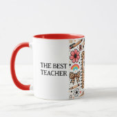 Der beste Lehrer personalisierter Wrap Tasse (Links)