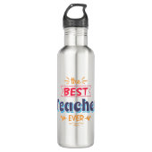 Der beste Lehrer überhaupt Edelstahlflasche (Vorderseite)