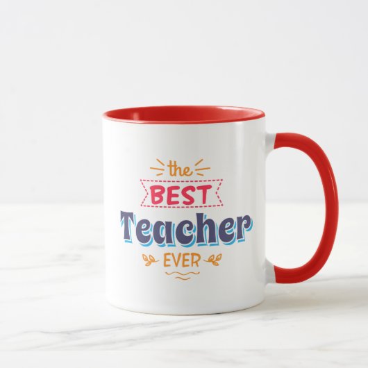 Der beste Lehrer überhaupt Tasse (Rechts)