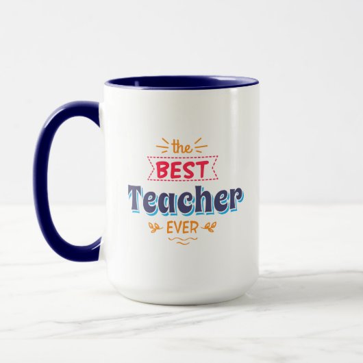 Der beste Lehrer überhaupt Tasse (Links)