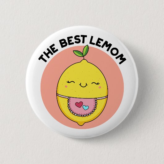 Der beste Lemom Funny Lemon Pub Button (Vorderseite)