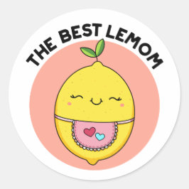 Der beste Lemom Funny Lemon Pub Runder Aufkleber