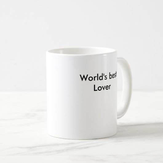 Der beste Liebhaber der Welt Kaffeetasse (VorderseiteRechts)
