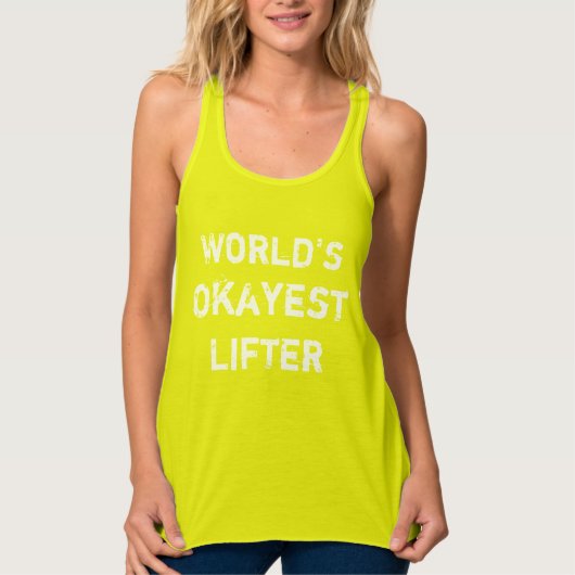 Der beste Lifter der Welt Tank Top (Vorderseite)