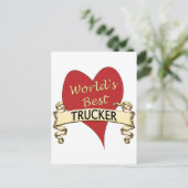 Der beste LKW der Welt Postkarte (Stehend Vorderseite)
