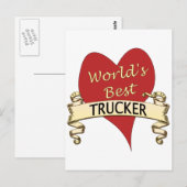 Der beste LKW der Welt Postkarte (Vorne/Hinten)