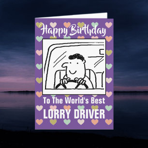 Der beste Lkw-Fahrer der Welt - Happy Birthday Karte