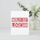 Der beste Logiker der Welt. Postkarte (Stehend Vorderseite)