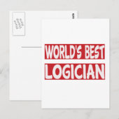 Der beste Logiker der Welt. Postkarte (Vorne/Hinten)
