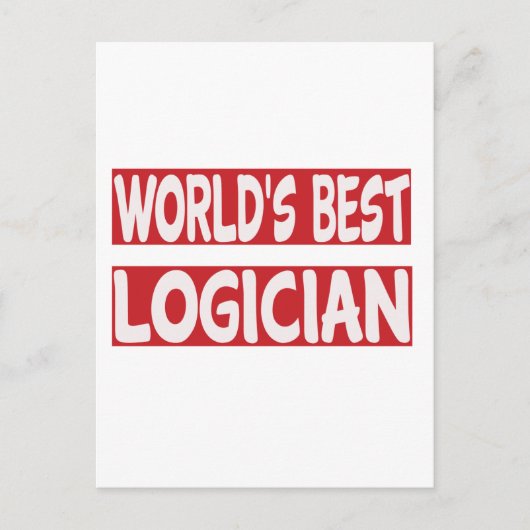 Der beste Logiker der Welt. Postkarte (Vorderseite)