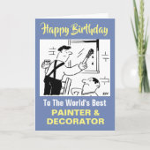 Der beste Maler und Dekorator des Wortes Karte (Vorderseite)