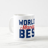 Der beste Manager der Welt Kaffeetasse (Vorderseite Links)