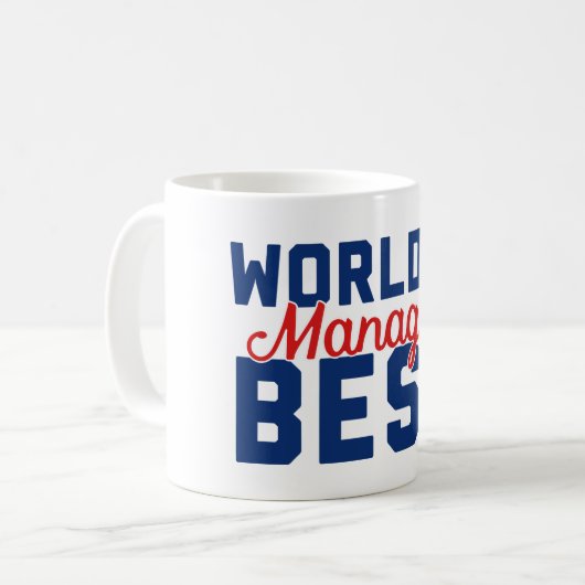 Der beste Manager der Welt Kaffeetasse (Vorderseite Links)