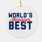 Der beste Manager der Welt Keramikornament (Hinten)