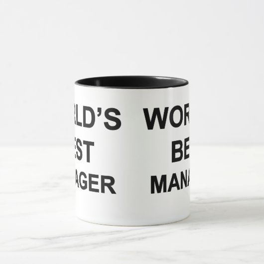 Der beste Manager der Welt Tasse (Zentrum)