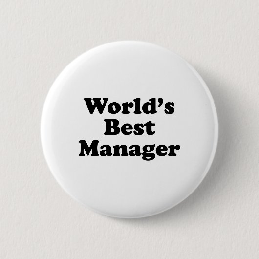 Der beste Manager des Wolds Button (Vorderseite)