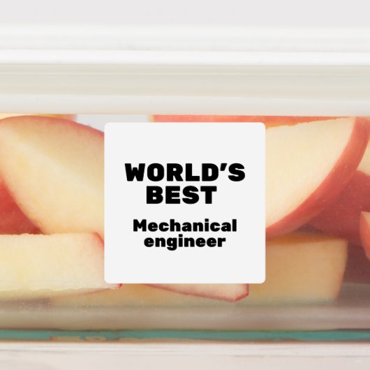 Der beste Maschinenbauingenieur der Welt Etiketten (Befestigt)