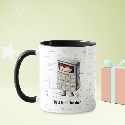 Der beste Mathematiklehrer formas Equations Cartoo Tasse