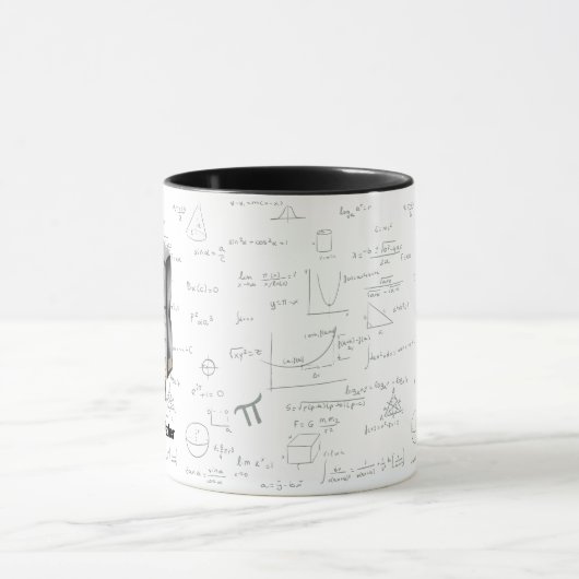 Der beste Mathematiklehrer formas Equations Cartoo Tasse (Zentrum)