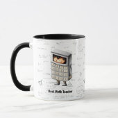 Der beste Mathematiklehrer formas Equations Cartoo Tasse (Links)