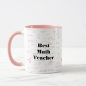 Der beste Mathematiklehrer formas Grafik Algebra P Tasse (Links)
