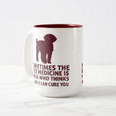 Der beste Medizindoodle Service Hund 15oz Tasse (Vorderseite Links)