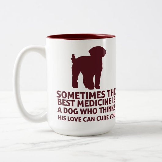 Der beste Medizindoodle Service Hund 15oz Tasse (Links)