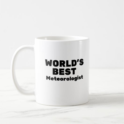 Der beste Meteorologe der Welt Kaffeetasse (Links)