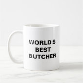 Der beste Metzger der Welt Kaffeetasse (Links)