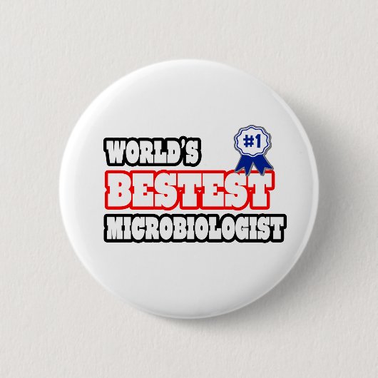 Der beste Mikrobiologe der Welt Button (Vorderseite)