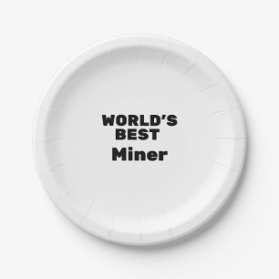 Der beste Miner der Welt Pappteller