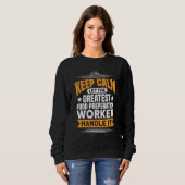 Der beste Mitarbeiter der Lebensmittelherstellung Sweatshirt (Vorne ganz)