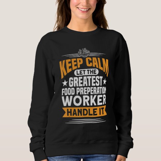 Der beste Mitarbeiter der Lebensmittelherstellung Sweatshirt (Vorderseite)