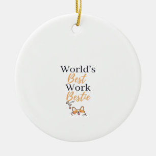 Der beste Mitarbeiter der Welt Keramik Ornament