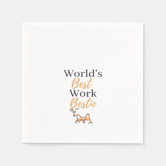 Der beste Mitarbeiter der Welt Serviette (Vorderseite)