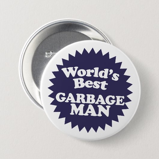 Der beste Müllmann der Welt Button (Vorne & Hinten)