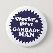 Der beste Müllmann der Welt Button (Vorderseite)