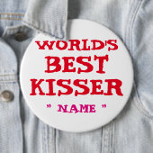 Der BESTE MUND kundenspezifische Bachelorette WELT Button (Beispiel)