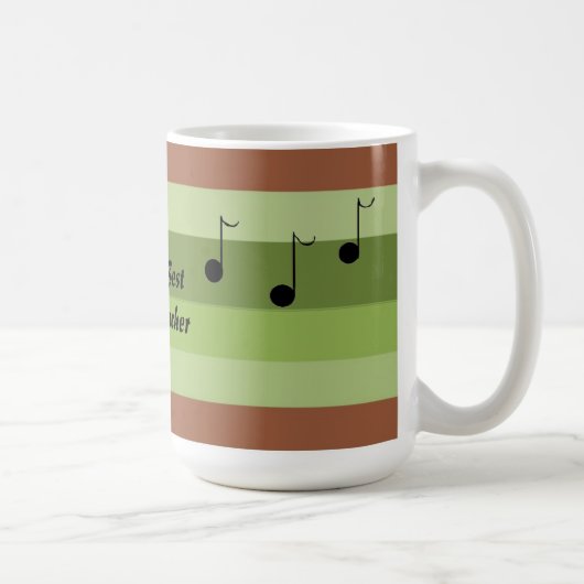 Der beste Musiklehrer der Welt Kaffeetasse (Rechts)