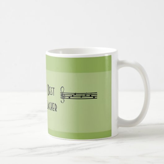 Der beste Musiklehrer der Welt Kaffeetasse (Rechts)