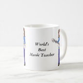 Der beste Musiklehrer der Welt Kaffeetasse (VorderseiteRechts)