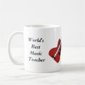 Der beste Musiklehrer der Welt Kaffeetasse (Links)