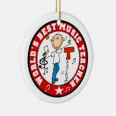 Der beste Musiklehrer der Welt Keramikornament (Rechts)