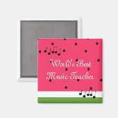 Der beste Musiklehrer der Welt Magnet (Vorderseite/Rückseite)